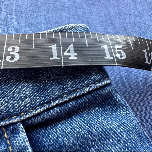 AMO Denim Marie Wrap Skirt - Wistfull Size Small Medium Wash - Picture 9 of 10